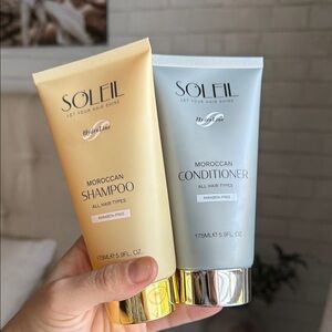 New SOLEIL Moroccan Shampoo and Conditioner Set -